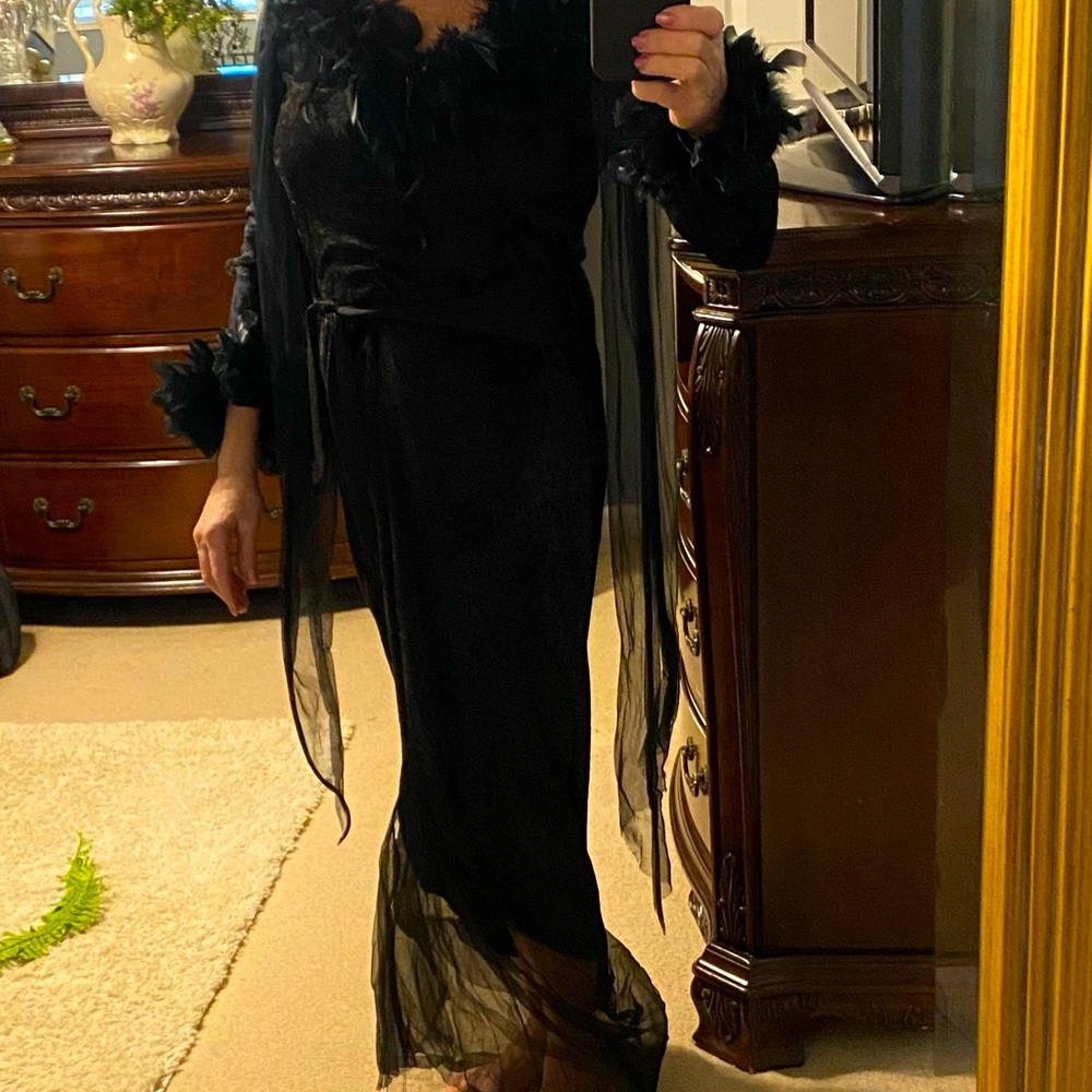 Black costume party dress